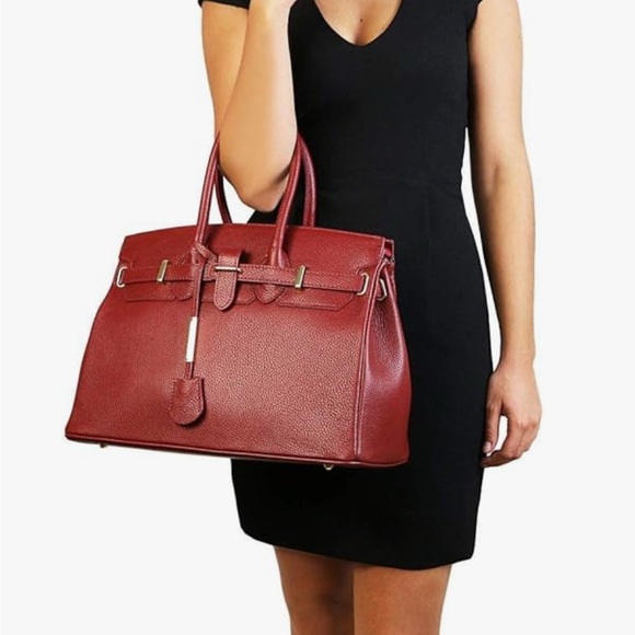 Tuscany Leather Bag with gold hardware - Picture 2 of 16